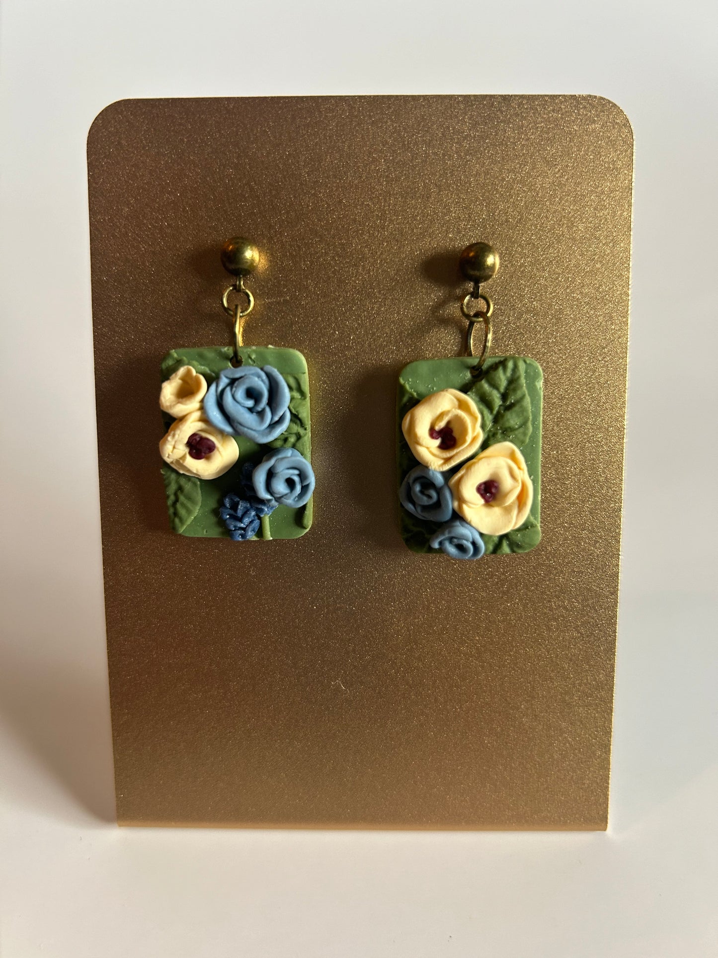 Secret Garden Mid Size Polymer Clay Earrings